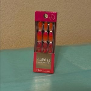 BNWOT Nailbliss Press On Nail Kit - Long Length - Energy Citron